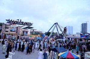 A large number of people throng at Seaview enjoying the second day of Eidul Azha festivities