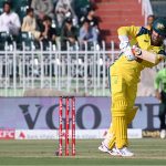 Australia Alex Carey plays a shot during the first One Day International (ODI) match between Pakistan and Australia at Rawalpindi Cricket Stadium