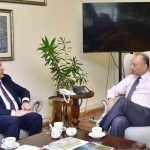 Ambassador of Azerbaijan Khazar Farhadov calls on Federal Minister for Climate Change and Environmental Coordination Dr. Musadik Malik