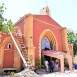 Restoration and decorative work is underway at the 166-year-old historic St. Thomas Cathedral Church in the Civil Lines area