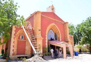 Restoration and decorative work is underway at the 166-year-old historic St. Thomas Cathedral Church in the Civil Lines area
