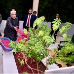 President Asif Ali Zardari offering Fateha and laying flowers on the grave of his mother, Begum Bilqees Sultana, at Baloo Ja Quba accompanied by his sister Fauzia Iqbal