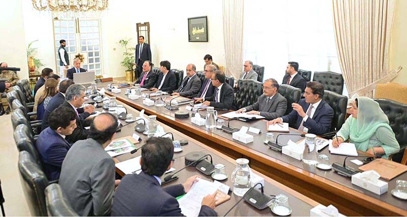 Prime Minister Muhammad Shehbaz Sharif chairs a meeting regarding the Ministry of National Health Services, Regulations and Coordination