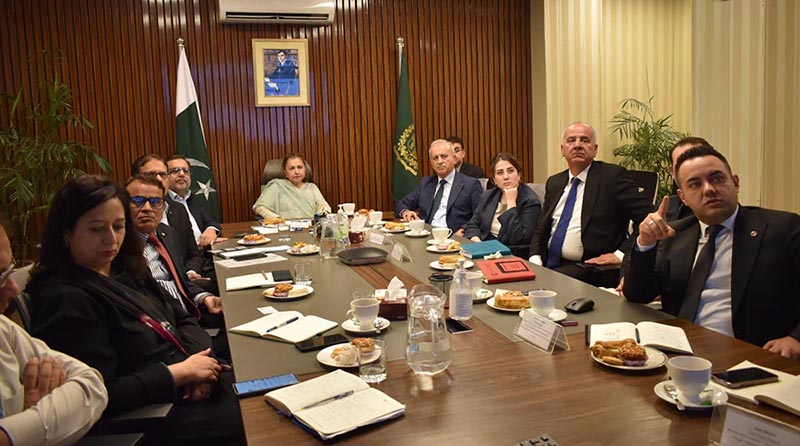 Federal Secretary Ministry of Climate Change & Environmental Coordination, Aisha Humera Moriani chairs a high-level meeting with Turkish delegation. Both sides agreed to deepen cooperation on climate resilience, flood management and water security as a part of joint climate action
