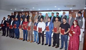 Students showcase their innovative projects in technology ,development during the Innovative Pakistan Expo 2026 held at The University of Faisalabad .
