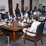 Sindh Chief Minister Syed Murad Ali Shah presides over a meeting to approve major infrastructure and road development projects for the city