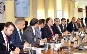 Federal Minister for Finance and Revenue, Senator Muhammad Aurangzeb, in a meeting with a delegation of the Mutual Funds Association of Pakistan (MUFAP), led by Chairman Mr. Shahzad Dada, to discuss savings mobilization and budget proposals for 2026-27.