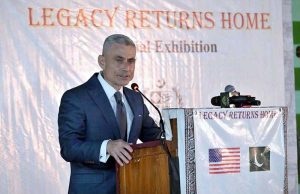 U.S. Assistant Secretary for South and Central Asian Affairs S. Paul Kapur, speaking at the ceremony of a special exhibition titled “Legacy Returns Home” at the Islamabad Museum, showcasing selected cultural heritage artifacts repatriated to Pakistan from the United States of America
