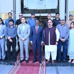 Ambassador Extraordinary and Plenipotentiary of the Ethiopia to Pakistan Dr. Oumer Hussein Oba, in a group photo with Business Community at SCCI