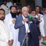 Federal Minister for Investment Board Qaiser Ahmad Sheikh addressing Marka e Haq ceremony at his dera