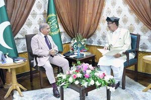 Governor GB Syed Mehdi Shah calls on Prime Minister Muhammad Shehbaz Sharif.