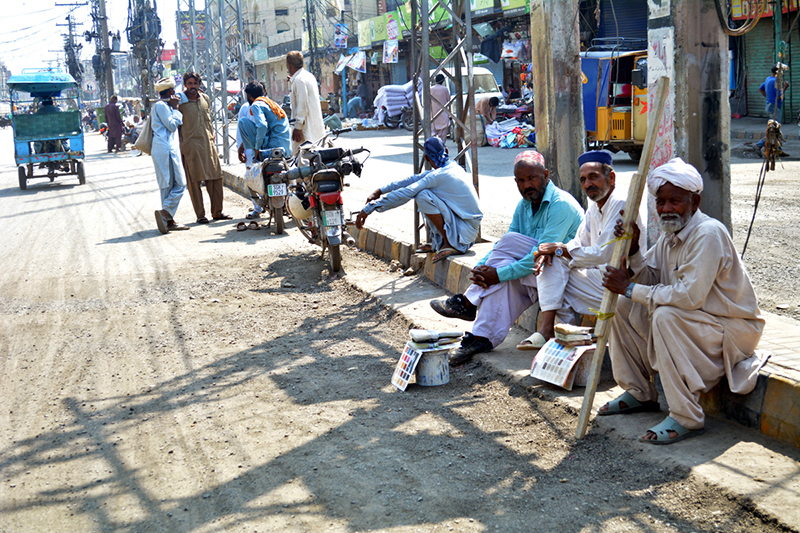 Daily wage workers waiting for a chance to earn their livelihood, as the world observes International Labour Day