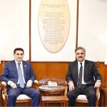 Chief Justice of Pakistan, Justice Yahya Afridi in a meeting with a delegation from the Republic of Azerbaijan led by Justice Minister Farid Ahmadov at the Supreme Court of Pakistan
