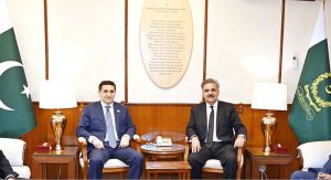 Chief Justice of Pakistan, Justice Yahya Afridi in a meeting with a delegation from the Republic of Azerbaijan led by Justice Minister Farid Ahmadov at the Supreme Court of Pakistan