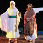 Artists perform in the theatre production “Bala,” based on the life of renowned Sufi poet Bulleh Shah, staged by Lahore Arts Council Alhamra in collaboration with Ajoka Theatre