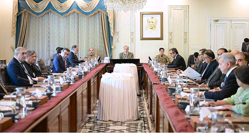 Prime Minister Muhammad Shehbaz Sharif chairs a meeting regarding solid waste management across the country