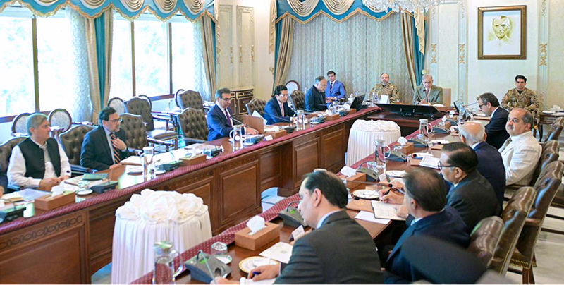 Prime Minister Muhammad Shehbaz Sharif chairs a meeting regarding solid waste management across the country