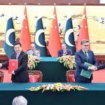 Prime Minister Muhammad Shehbaz Sharif and Chinese Prime Minister Li Qiang witnessing signing of MoUs/Protocols