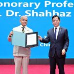 Prof. Huang Sanwen conferred the Honorary Professorship of the Chinese Academy of Agricultural Sciences (CAAS) upon Prime Minister Muhammad Shehbaz Sharif