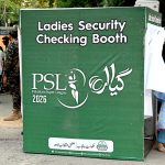 Spectators arrive in the stadium during the Pakistan Super League (PSL) 2st Eliminator match between Hyderabad Kingsmen and Islamabad United at Gaddafi Stadium