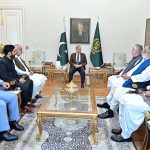 A delegation of senior politicians from Balochistan call on Prime Minister Muhammad Shehbaz Sharif