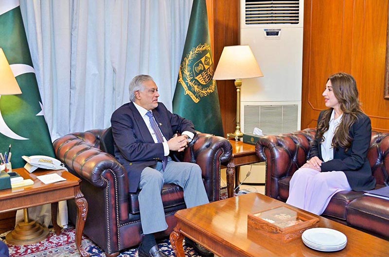 U.S. Chargé d’Affaires, Natalie A. Baker called on the Deputy Prime Minister and Foreign Minister, Senator Mohammad Ishaq Dar, at MoFA
