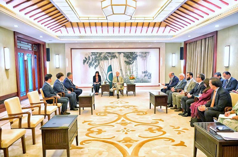 President Xiuzheng Pharmaceuticals Group, Mr. Xin Yuan calls on Prime Minister Muhammad Shehbaz Sharif