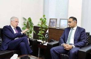 Minister of State for Finance and Revenue, Bilal Azhar Kayani, in a meeting with a high-level delegation from Philip Morris International (PMI) led by Marco Mariotti. The meeting focused on the company’s economic footprint in Pakistan and the government’s commitment to maintaining a stable fiscal environment for large-scale international investors
