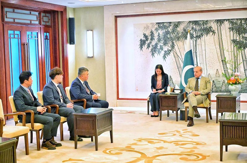 President Xiuzheng Pharmaceuticals Group, Mr. Xin Yuan calls on Prime Minister Muhammad Shehbaz Sharif