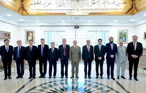 Vice Chairman of the Standing Committee of the 14th National People’s Congress, Cai Dafeng calls on Prime Minister Muhammad Shehbaz Sharif.