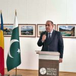 Ambassador Ilyas Mehmood Nizami addressed the audience during the exhibition
