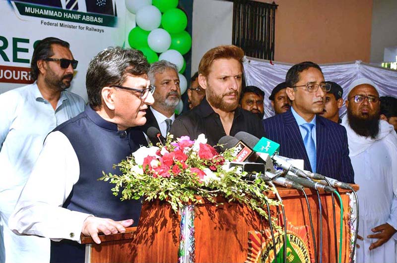 Secretary Railways Addressing on the occasion of Upgradation of Awam Express in Peshawar on Directions of Federal Minister for Railways