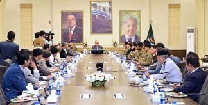 Prime Minister Muhammad Shehbaz Sharif chairs a meeting of the Provincial Apex Committee of National Action Plan.