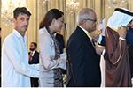 President Asif Ali Zardari confers civil awards upon recipients from different fields in recognition of their outstanding services and contributions to the nation at an investiture ceremony held at Aiwan-e-Sadr