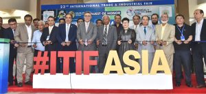 Sindh Governor, Syed Muhammad Nehal Hashmi is inaugurating the 23rd International Trade and Industrial Fair