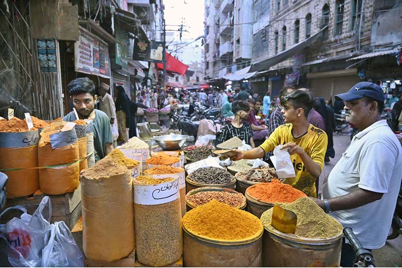 People are busy purchasing spices at Jodia Bazaar ahead of Eidul Azha