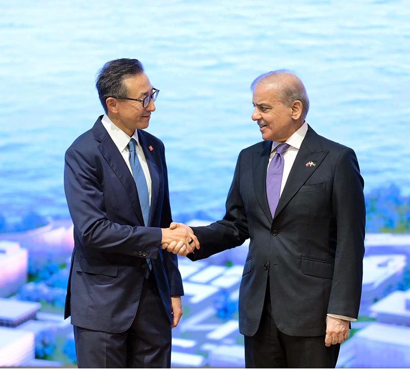 Chairman Alibaba Group, Mr. Joe Tsai welcomes Prime Minister Muhammad Shehbaz Sharif in Alibaba Headquarters