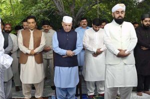 Prime Minister Muhammad Shehbaz Sharif offers Eidul Azha prayers