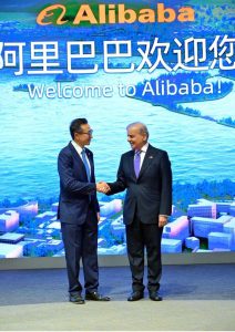 Chairman Alibaba Group, Mr. Joe Tsai welcomes Prime Minister Muhammad Shehbaz Sharif in Alibaba Headquarters