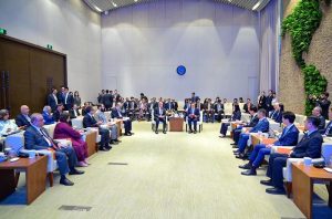 Prime Minister Muhammad Shehbaz Sharif and Chairman Alibaba Group Mr. Joe Tsai deliver their remarks at Alibaba Headquarters