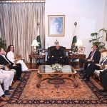 President Asif Ali Zardari chairs a pre-budget consultative meeting at Aiwan-e-Sadr