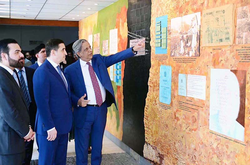 Azerbaijan’s Minister of Justice H.E Mr. Farid Ahmadov being briefed at the National Assembly Museum on Pakistan’s constitutional, parliamentary, and democratic history during his official visit