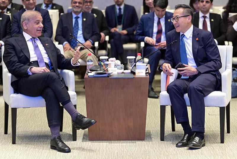 Prime Minister Muhammad Shehbaz Sharif and Chairman Alibaba Group Mr. Joe Tsai deliver their remarks at Alibaba Headquarters