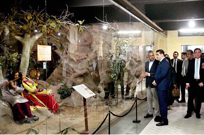 Azerbaijan’s Minister of Justice, Farid Ahmadov visiting Lok Virsa Museum during his official tour of Pakistan, where he was briefed on the country’s rich cultural heritage and diverse traditions