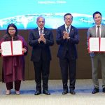 Prime Minister Muhammad Shehbaz Sharif witnessing the MoUs and agreements exchange between Alibaba and Pakistan