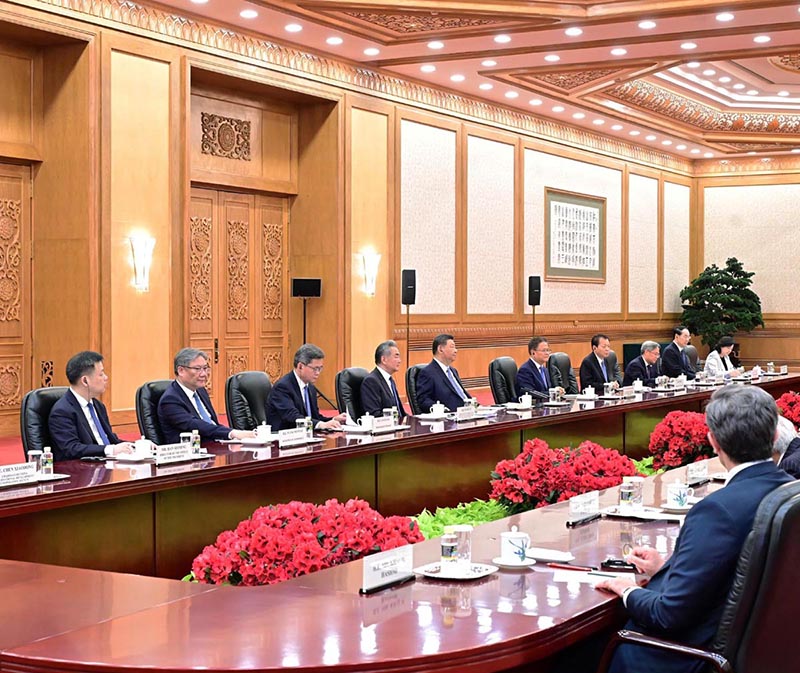 Prime Minister Muhammad Shehbaz Sharif meeting with Chinese President Xi Jinping