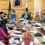 HIV Prevention Meeting chairs by Minister of State for National Health Services, Dr. Mukhtar Bharath, chair of the Task Force, along with Co-Chair Major General (R) Dr. Azhar Mahmood Kiani, reviewing key strategies to curb the spread of HIV in Pakistan