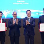 Prime Minister Muhammad Shehbaz Sharif witnessing the MoUs and agreements exchange between Alibaba and Pakistan