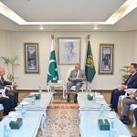 U.S. Assistant Secretary of State for South and Central Asian Affairs, Paul Kapur, calls on the Deputy Prime Minister and Foreign Minister Senator Mohammad Ishaq Dar, at MoFA