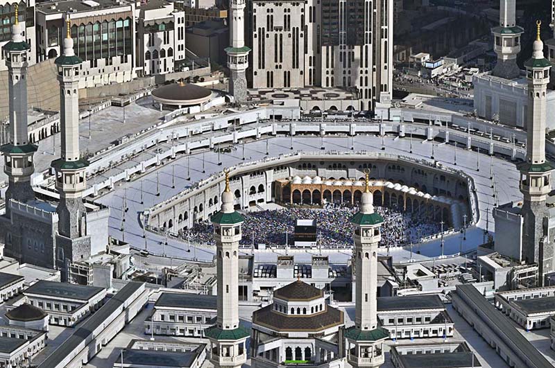 Millions of pilgrims on performing Tawaf Al-Ifadah at Masjid al-Haram after completing the major Hajj rituals of Wuquf at Arafat, overnight stay at Muzdalifah and the stoning of Jamrat Al-Aqaba in Mina on the occasion of Hajj-2026